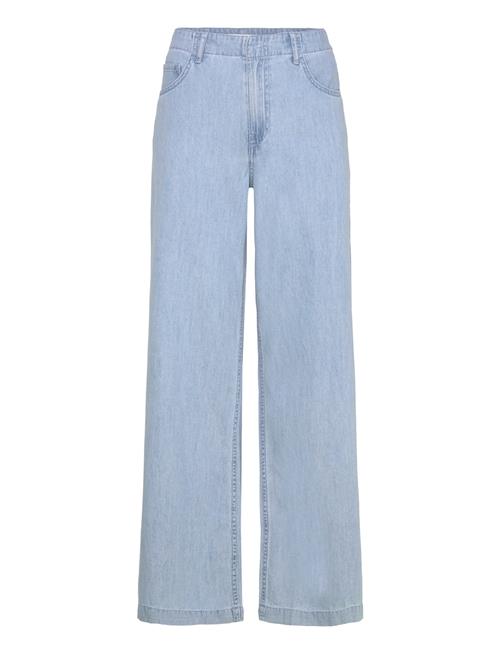 Mango | Mid-Rise Wide Leg Denim Trousers | 34