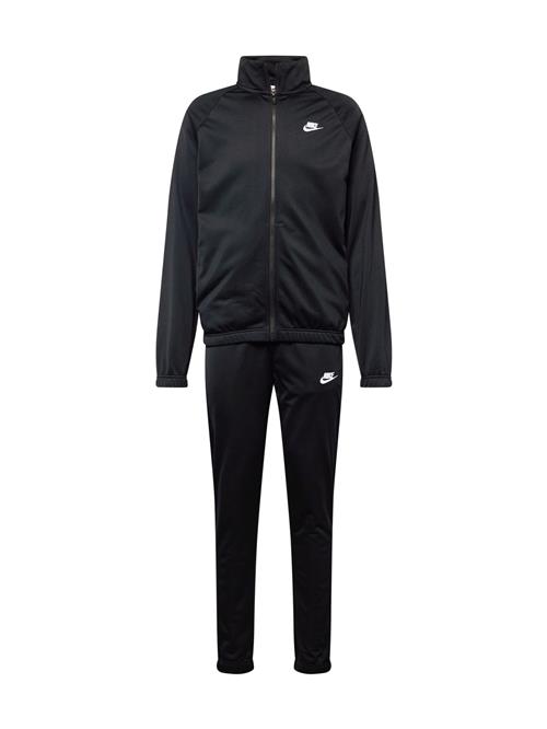 Nike Sportswear Joggingdragt 'Club'  sort / hvid