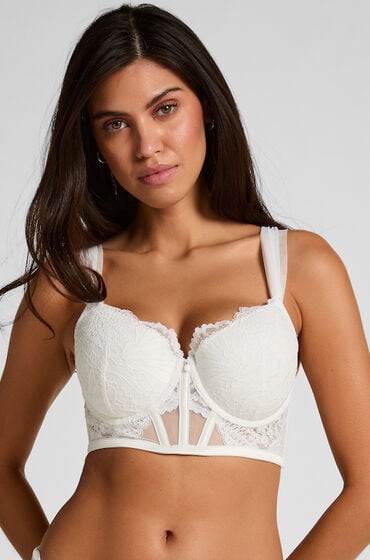 Hunkemöller Formstøbt longline-bøjle-bh Whitney Hvid