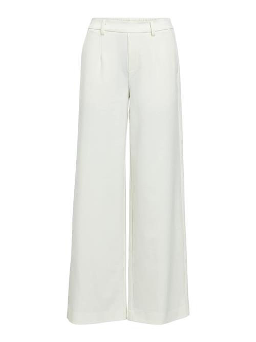 OBJECT Bukser med lægfolder 'Lisa'  offwhite