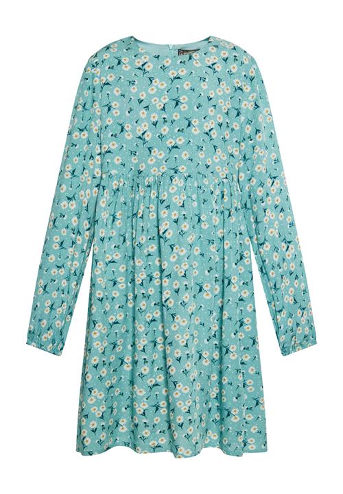DreiMaster Vintage Kjole  turkis / gul / mørkegrøn / hvid