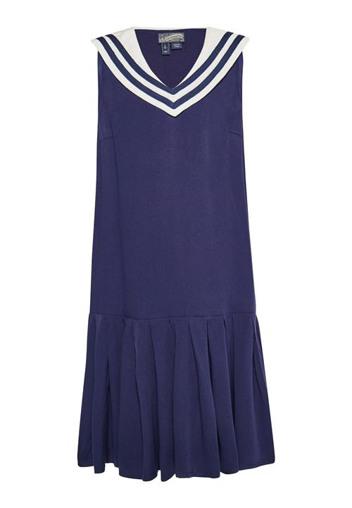 DreiMaster Vintage Kjole  marin / hvid