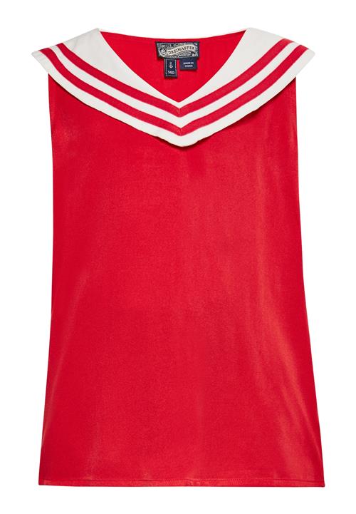 DreiMaster Vintage Bluse  rød / hvid