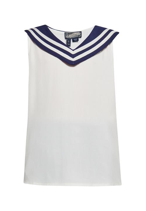 DreiMaster Vintage Bluse  marin / hvid