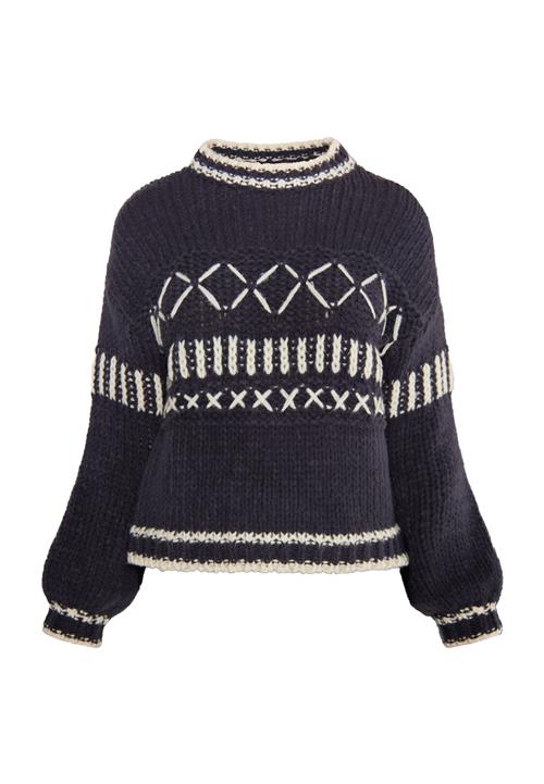 IZIA Pullover 'Hoona'  antracit / hvid