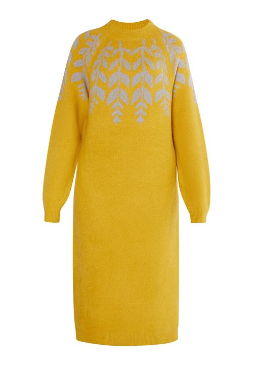 Usha Strikkjole 'Lurea'  curry / grå