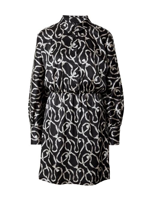 VERO MODA Blusekjole 'Malle'  beige / creme / sort