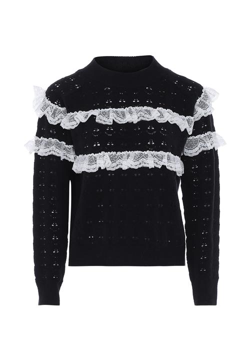 NAEMI Pullover  sort / hvid