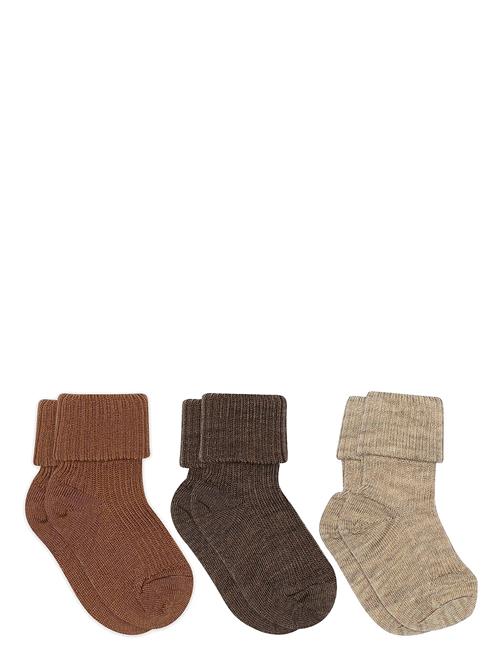 mp Denmark | Wool Rib Baby Socks - 3-Pack | 22/24