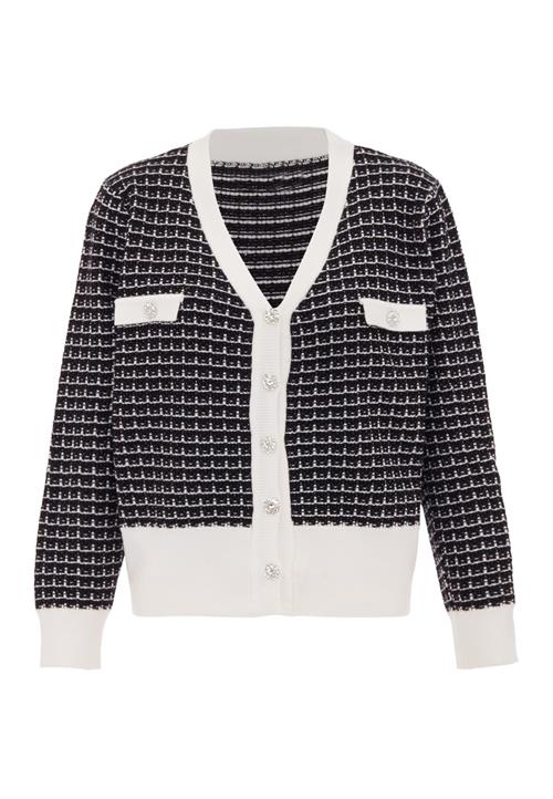 NAEMI Cardigan  sort / hvid