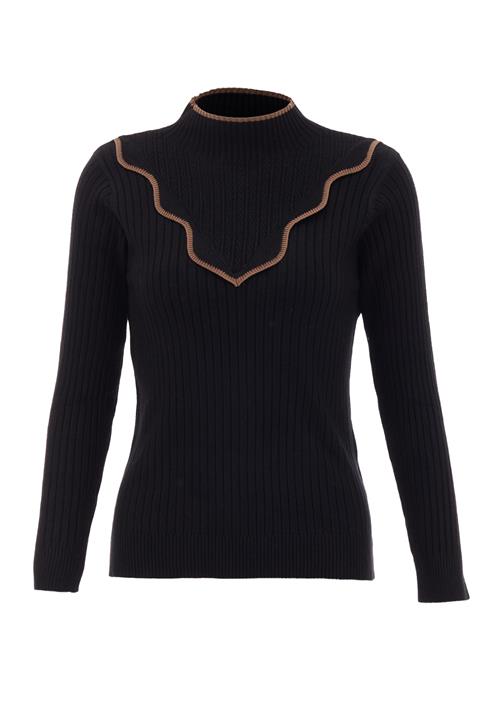 NALLY Pullover  lysebrun / sort