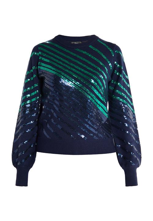 faina Pullover 'Ikita'  marin / grøn