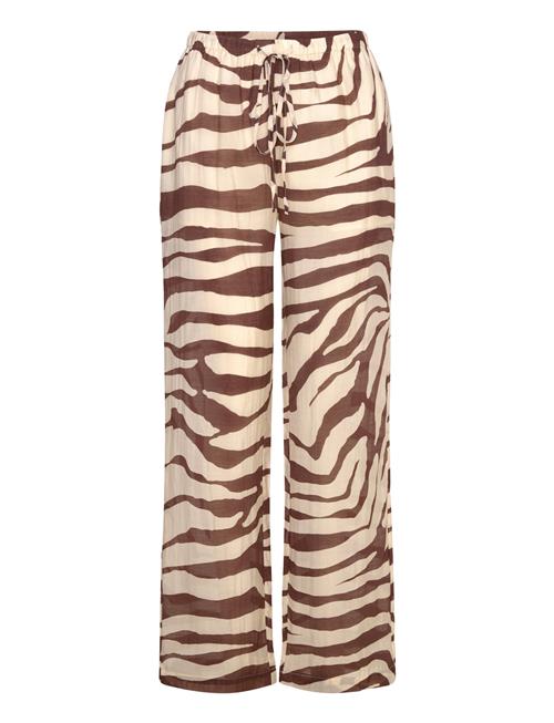 Mango | Zebra-Print Fluid Trousers | M