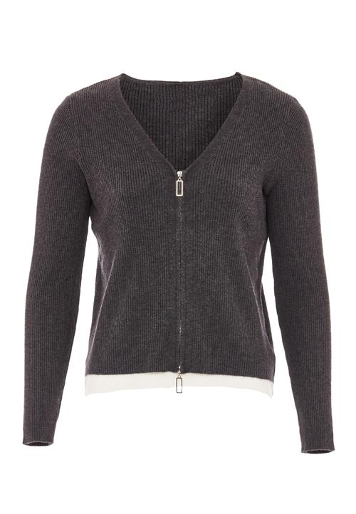 LEOMIA Cardigan  antracit / hvid