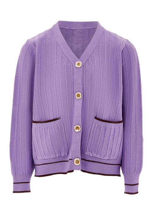 NALLY Cardigan  lavendel / sort