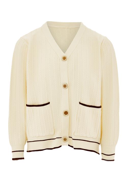 NALLY Cardigan  creme / sort