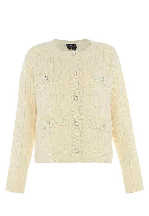 caspio Cardigan  uldhvid