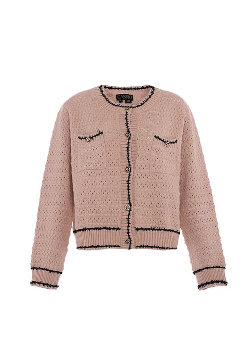 caspio Cardigan  beige / sort
