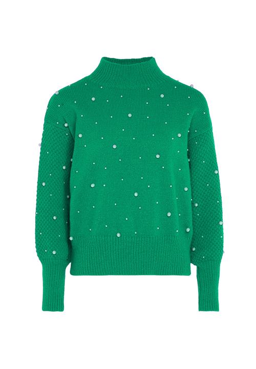 nascita Pullover  grøn / hvid