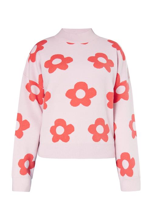 swirly Pullover  orange / pastelpink