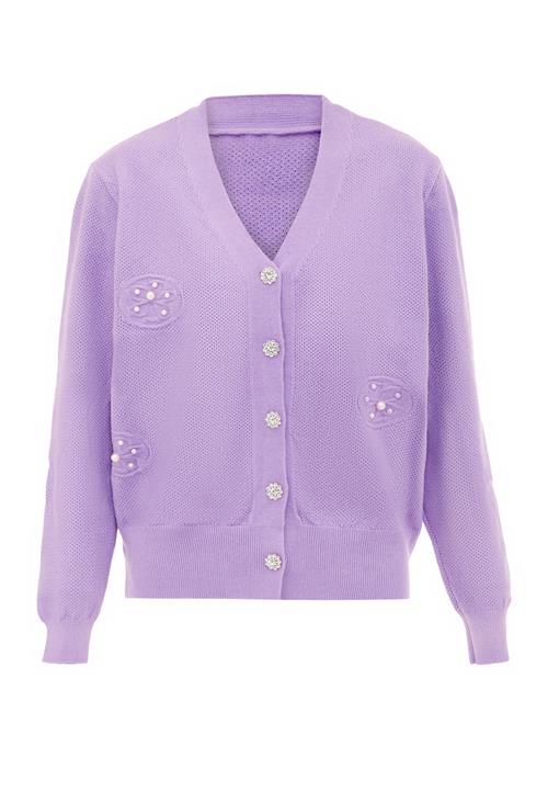 nascita Cardigan  lavendel / perlehvid