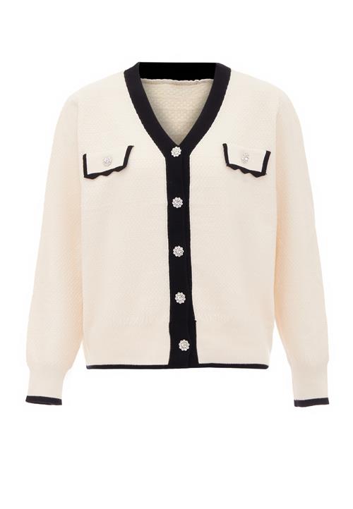 carato Cardigan  sort / uldhvid