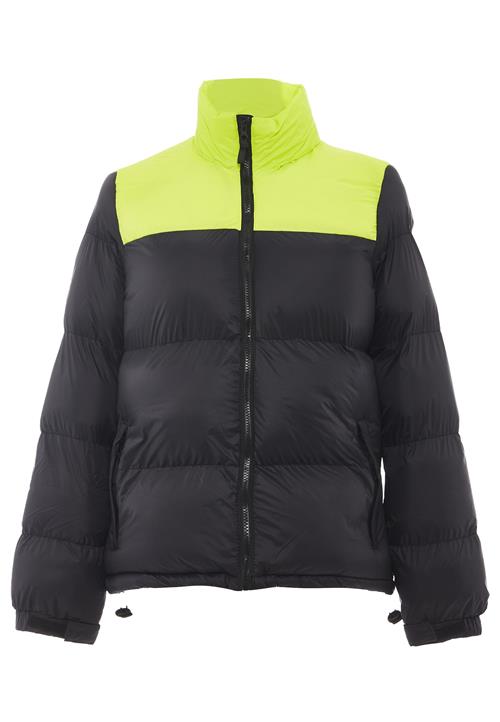 COSIMON Vinterjakke  lime / sort