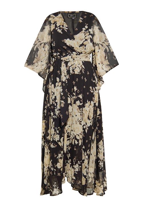 faina Kjole  beige / mørkebeige / sort