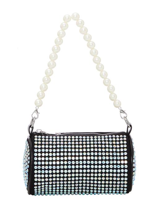 NAEMI Skuldertaske  sort / sølv / transparent / perlehvid