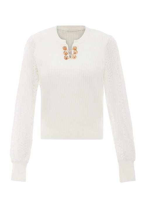 NAEMI Pullover  guld / hvid