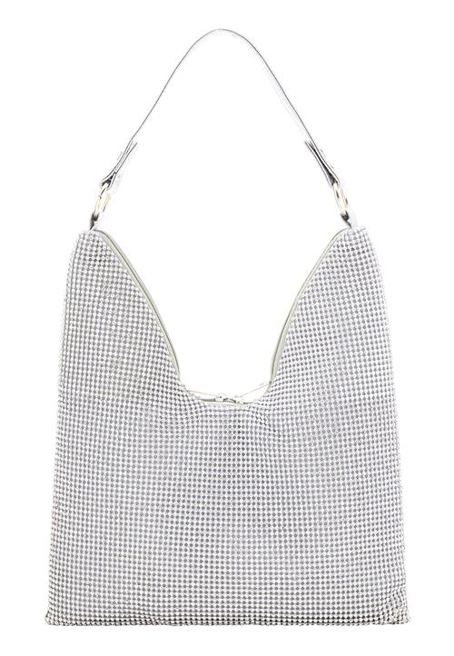 faina Skuldertaske  sølv