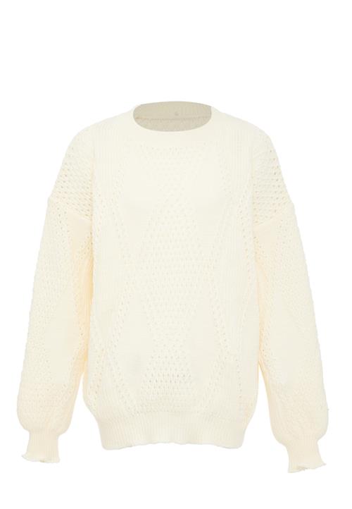BLONDA Pullover  uldhvid