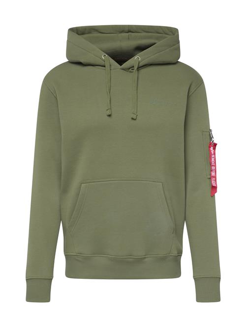 ALPHA INDUSTRIES Sweatshirt 'Air Force'  oliven / rød