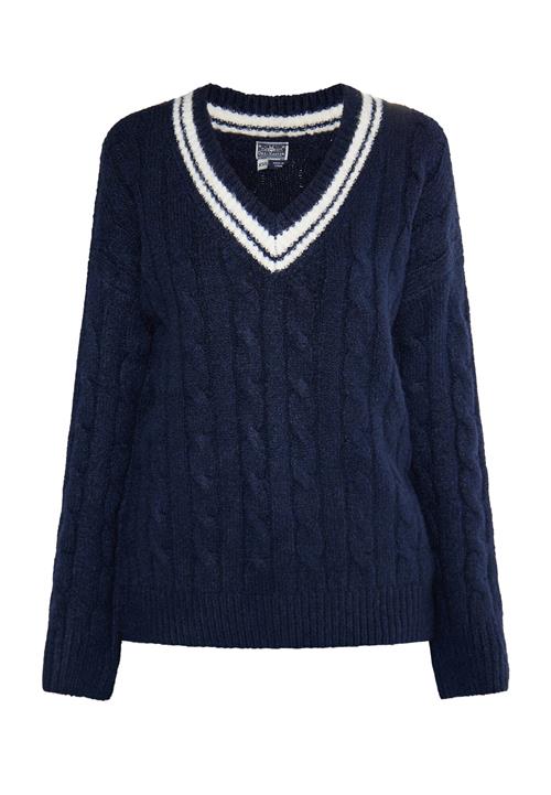 DreiMaster Maritim Pullover 'Boundry'  marin / uldhvid