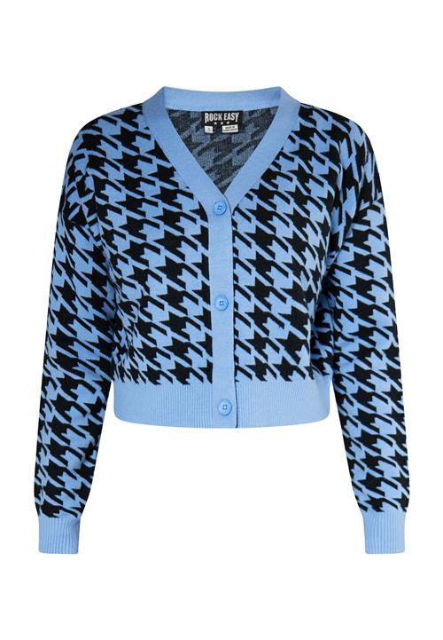ROCKEASY Cardigan  azur / sort