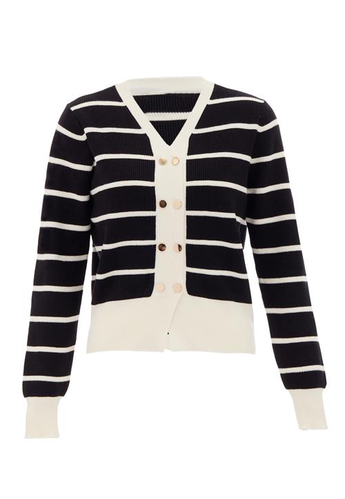 NAEMI Cardigan  sort / hvid