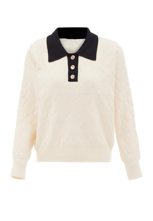 NAEMI Pullover  navy / guld / uldhvid