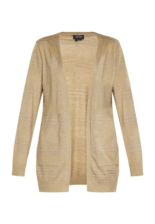 Se usha BLACK LABEL Cardigan  mørkebeige / sølv ved About You
