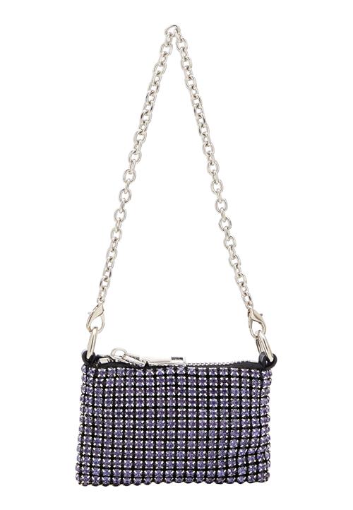 faina Skuldertaske  guld / lilla / sort