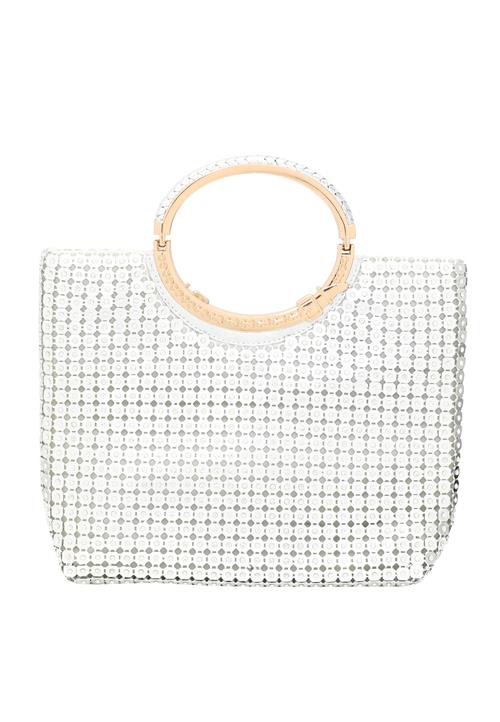 faina Håndtaske  beige / sølv