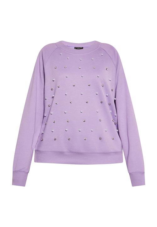 faina Sweatshirt  lavendel / sølv / hvid