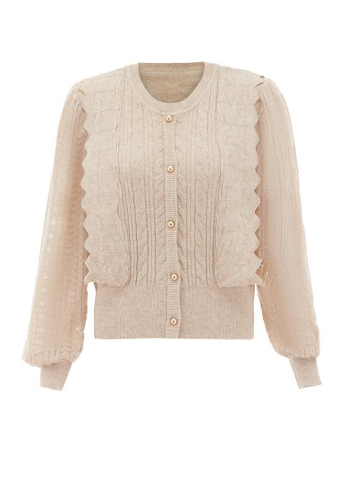 NAEMI Cardigan  beige