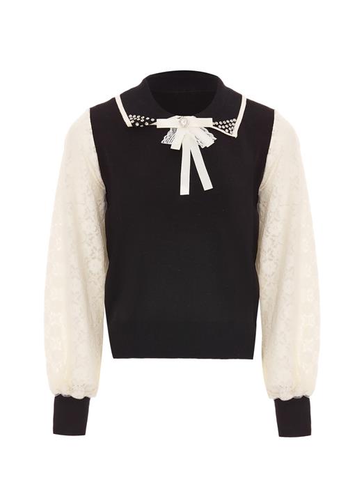 nascita Pullover  lysebeige / sort / sølv