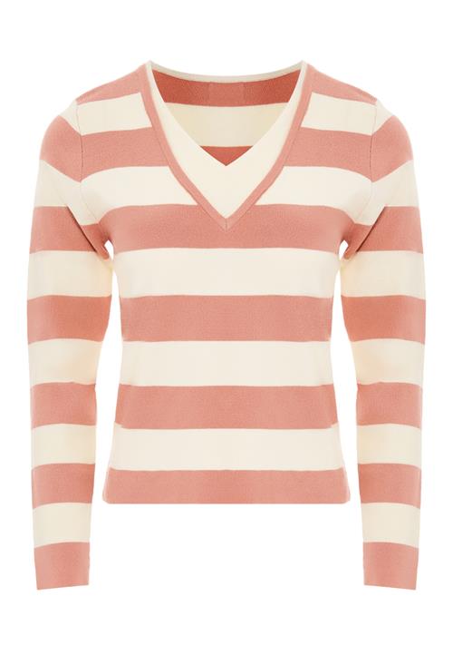 bridgeport Pullover  lysebeige / koral