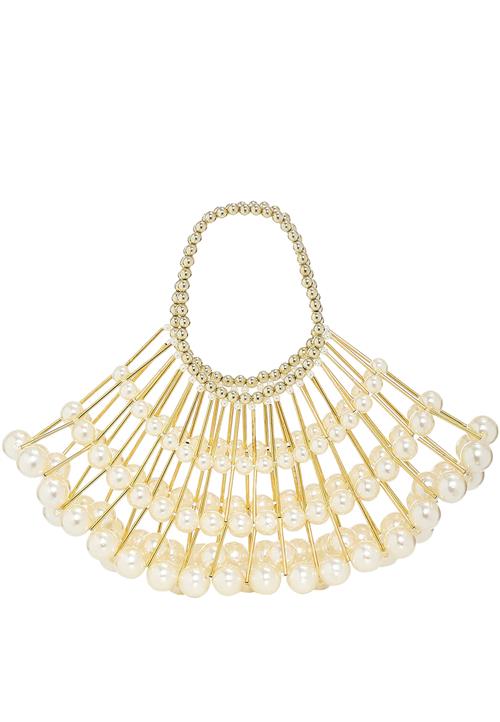 Koosh Håndtaske  guld / perlehvid