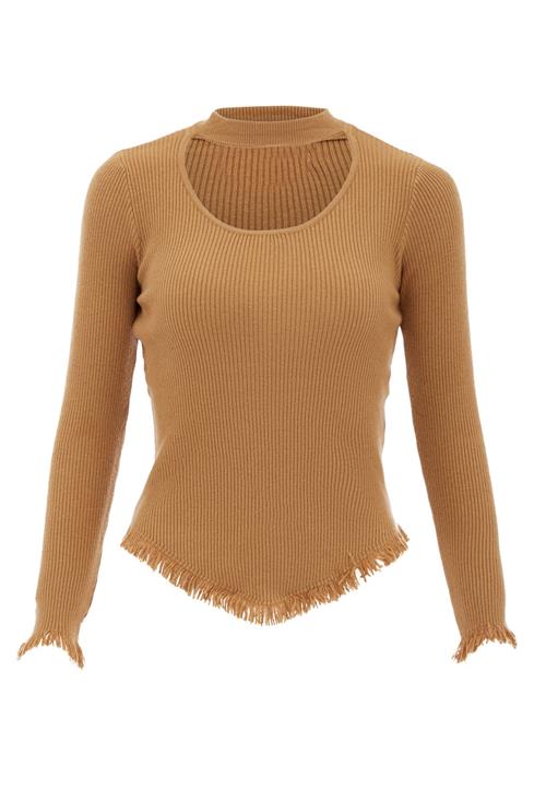 ebeeza Pullover  mørkebeige