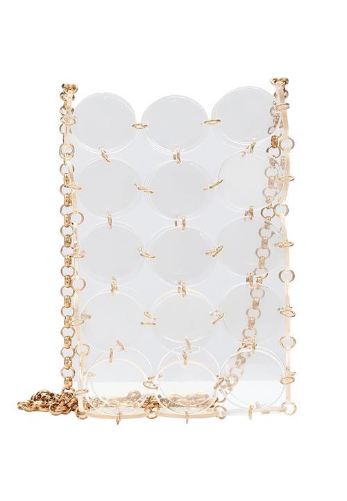 Koosh Skuldertaske  guld / hvid