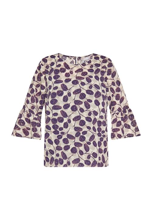 Usha Bluse  beige / lilla