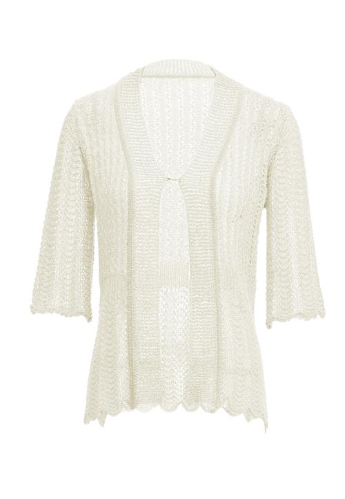 LEOMIA Cardigan  uldhvid