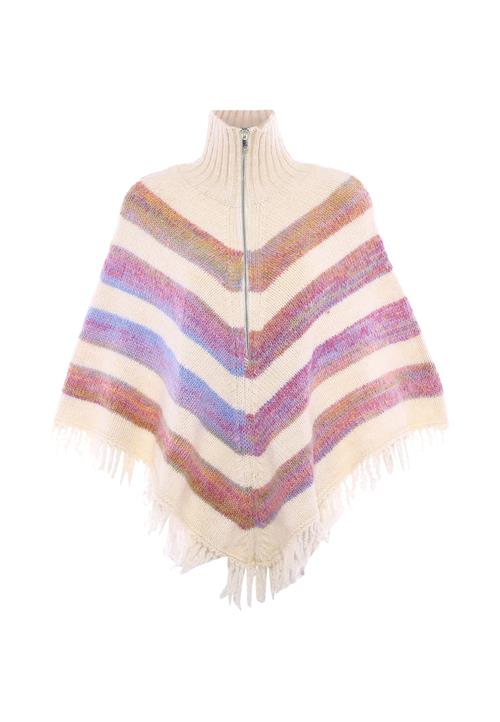 ebeeza Kappe  brun / lilla / uldhvid